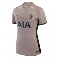 Camisa de Futebol Tottenham Hotspur Cristian Romero #17 Equipamento Alternativo Mulheres 2023-24 Manga Curta